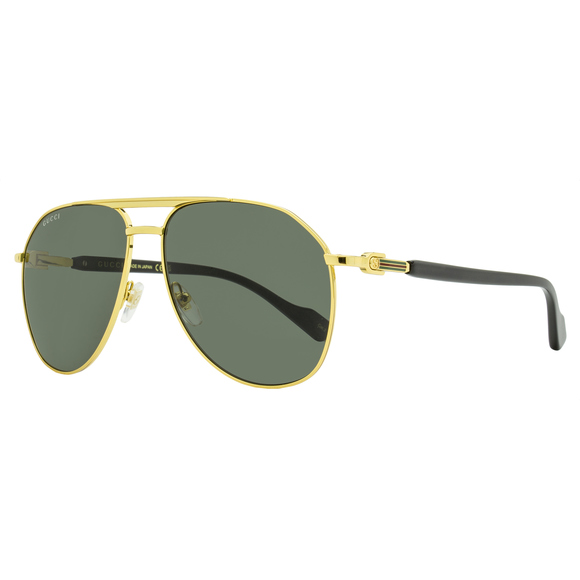 Gucci Classic Pilot Sunglasses GG1220S 001 Gold/Black 59mm - Picture 1 of 2